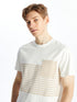 LC Waikiki Crew Neck Short Sleeve Striped Combed Cotton Men's T-shirt